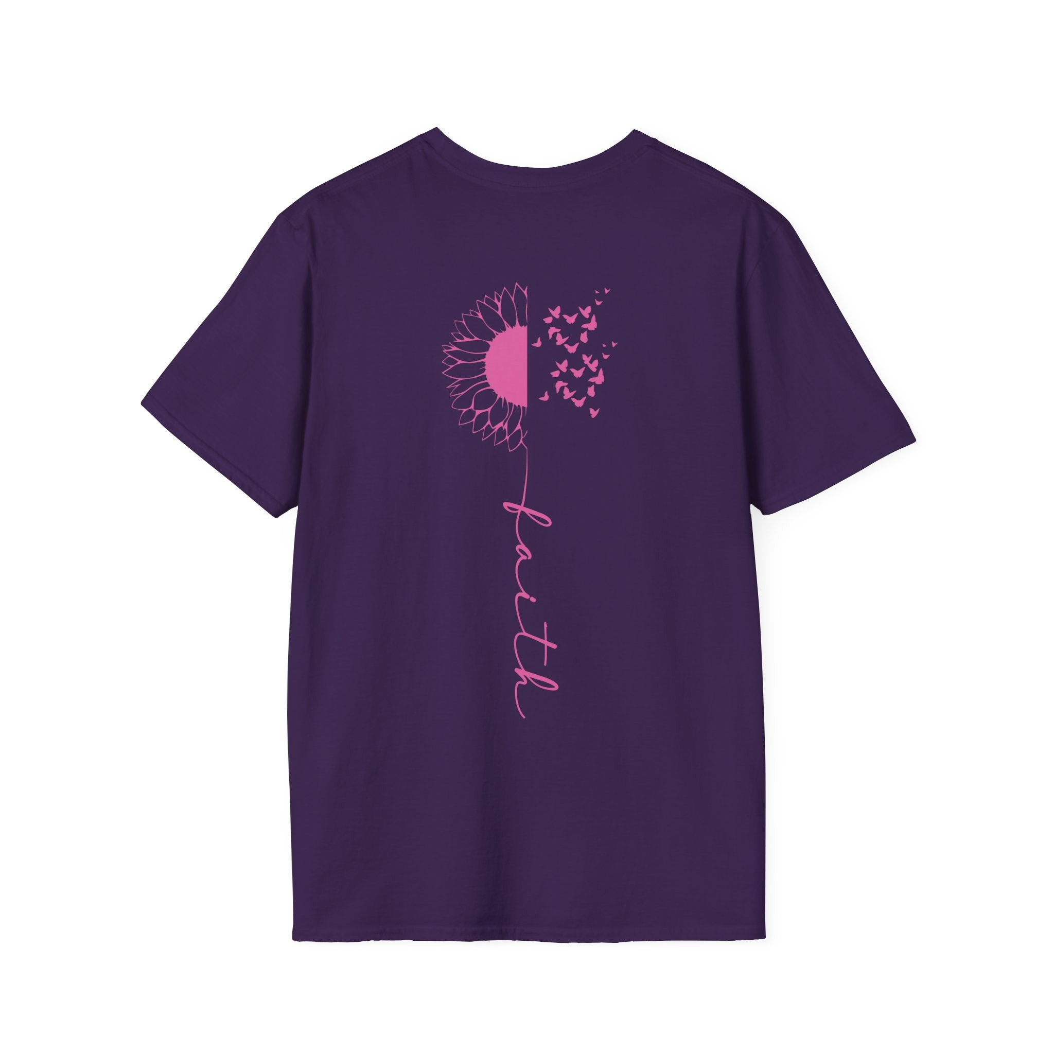 Faith Flower T-Shirt Uni-Sex 100% Cotton
