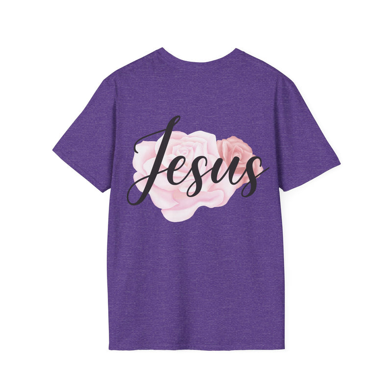 Jesus Flower T-Shirt Uni-Sex 100% Cotton